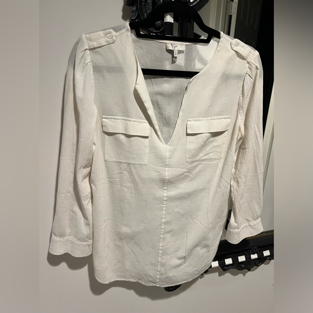 Joie White Blouse